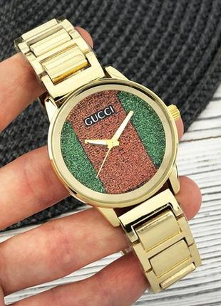 Часы женские, времена женские gucci 6854 gold(золотой)1 фото