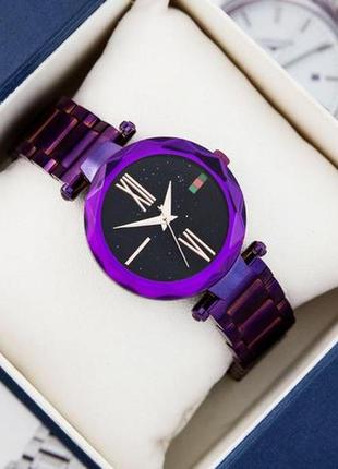 Часы женские, времена женские gucci 046 violet-black