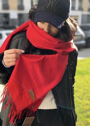 Теплий кашеміровий базовий шарф для тебе ❤️2 фото