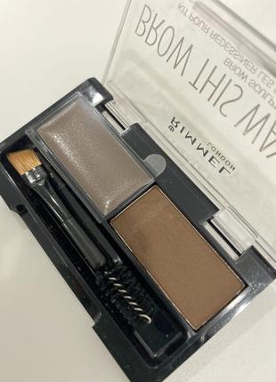 Rimmel brow this way eyebrow sculpting kit3 фото