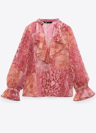 Распродажа рубашка блуза zara s