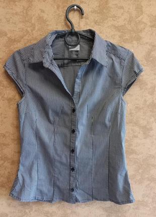 Рубашка блузкаh&m в клеточку 42-44