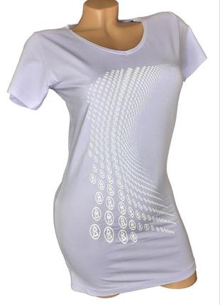 Футболка tee jays удлинённая сиреневая s (40-42)