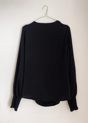 Черная блуза из сатина shein2 фото