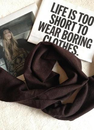 Шарф, шерстяной, шерстяний, шерсть, коричневий, коричневый