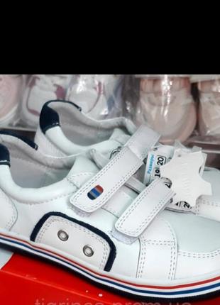 Белые туфли деми кроссовки для девочки мальчика2 фото