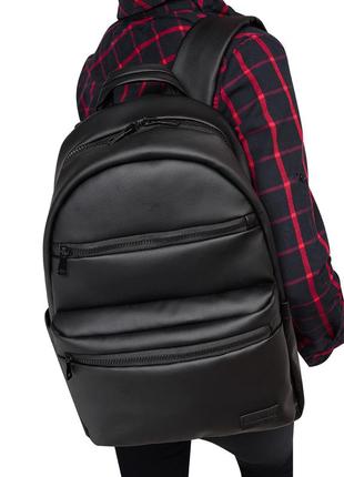 Черный женский рюкзак для учебы, прогулок6 фото