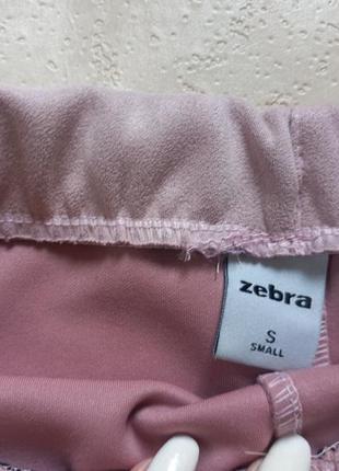 Брендовая замшевая юбка мини с высокой талией zebra, 10 размер.4 фото
