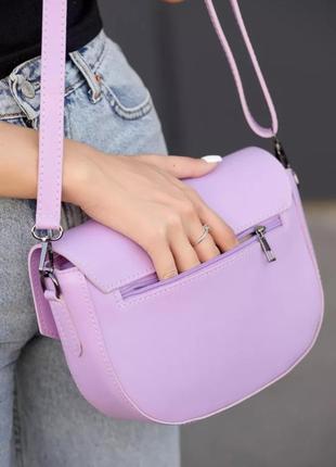 Женская стильная сумочка лаванда5 фото