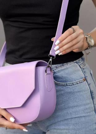 Женская стильная сумочка лаванда3 фото