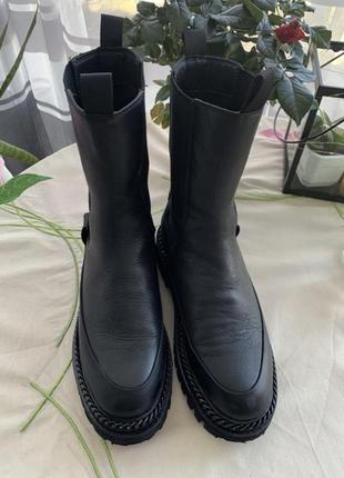 Стильные челси сапоги ботинки кожа vitto rossi