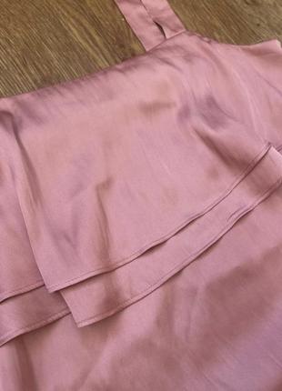 Платье розовое в бельевом стиле h&m3 фото