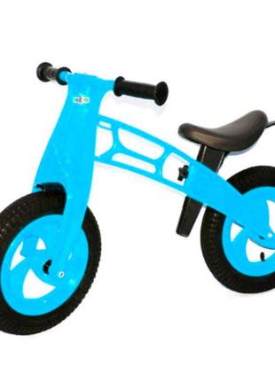 Велобег cross bike голубой, колеса 12 eva, в коробке 56*37*15см, тм kinder way, украина