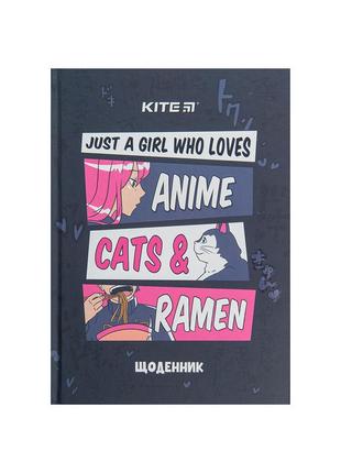Щоденник шкільний kite тверда обкладинка anime (k23-262-2)