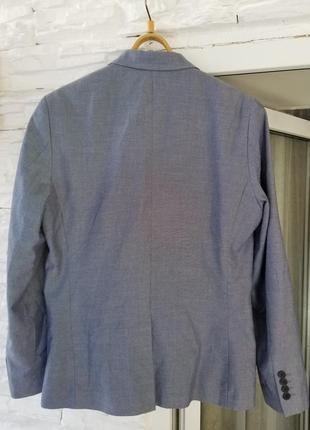 Стильный пиджак h&m slim fit (eur 50, us 40)7 фото