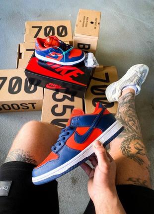 Мужские кроссовки nike dunk low cl "utility orange/meteor blue-sail"