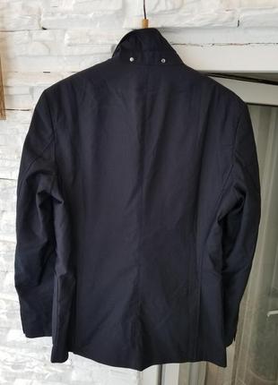 Стильный пиджак жакет темно синий zara (eur 48, us 38)2 фото