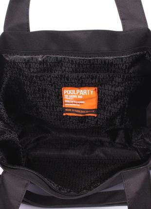 Повсякденна текстильна сумка poolparty чорна4 фото