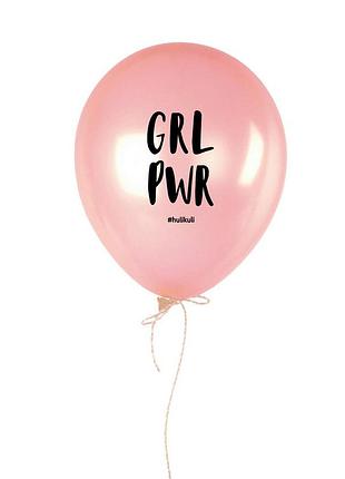 Шарик надувной "grl pwr"