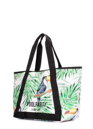 Летняя сумка laguna с тропическим принтом2 фото