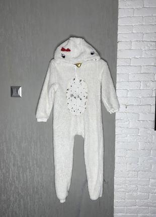 Плюшеве кігурумі з люрексом тепла суцільна піжама сліп на дівчинку 8 років orchestra