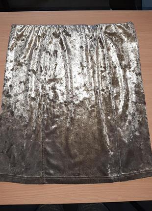 Юбка мраморный велюр