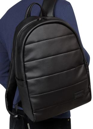 Вмісткий чоловічий чорний рюкзак для спортзалу1 фото