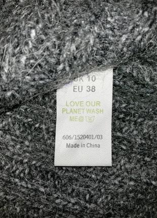 Шикарний теплий светр, базова кофта з коміром-хомут, у складі мохер7 фото