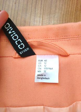 Стильный пиджак персикового цвета  h&m2 фото