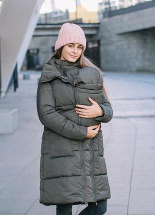 Зимняя куртка для беременных, слингопальто love&carry 3 в 13 фото