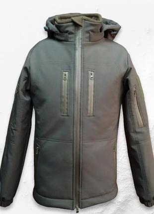 Tactical waterproof soft shell jacket olive