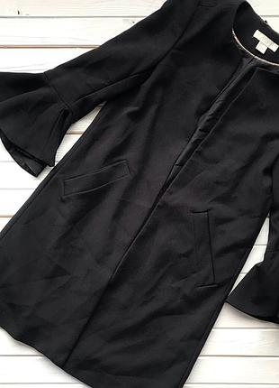 Тренч пальто h&m с рукавами воланами размер хс