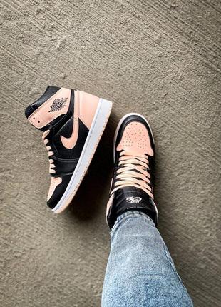 Женские кроссовки nike air jordan 1 retro high og “crimson tint3 фото