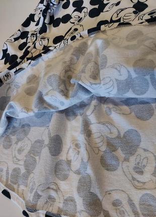 Оригинальное платье с микки маусом disney светло-серого цвета 6-9 лет6 фото