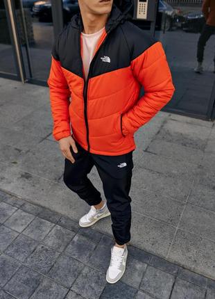 Куртка tnf черно-оранжевая2 фото