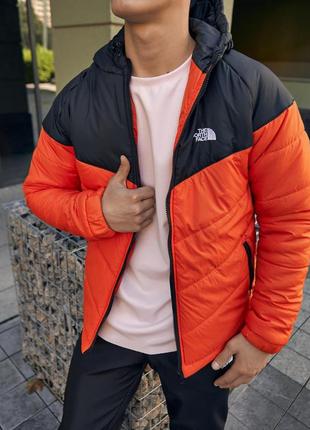 Куртка tnf черно-оранжевая4 фото