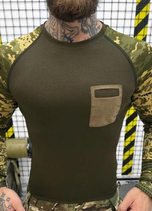 Тактическая футболка пиксель с длинным рукавом/войсковая футболка с длинным рукавом/су футболка с длинным рукавом3 фото