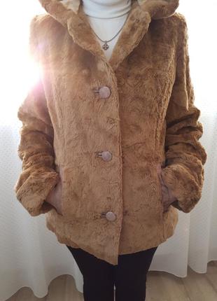 Куртка, полушубок искусственный мех зимняя утепленная