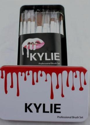 Набор профессиональный кисти для макияжа kylie jenner make-up brush set 12 шт2 фото