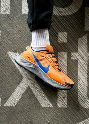 Мужские кроссовки nike pegasus trail 3 "orange blue grey"