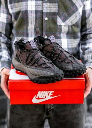 Кроссовки nike acg mountain fly low "black\brown"1 фото