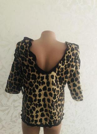 Блуза  блузка тигровая  модная леопардовая новая трендовая модная стильная4 фото