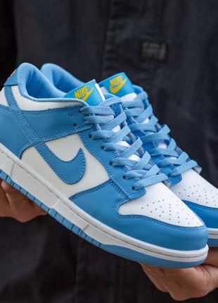 Кроссовки женские/ мужские nike sb dunk low white\blue