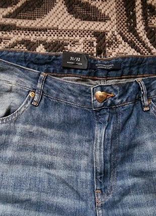 Брендовые фирменные женские льняные джинсы boyfriend scotch&amp;soda модель bandit slim tapered, новые с бирками, большой размер.5 фото