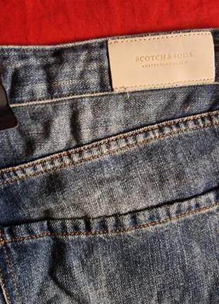 Брендовые фирменные женские льняные джинсы boyfriend scotch&amp;soda модель bandit slim tapered, новые с бирками, большой размер.4 фото