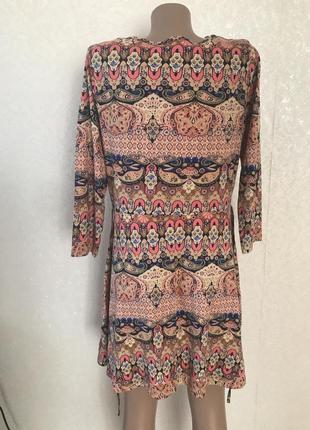 Фирменное натуральное платье 14 размера