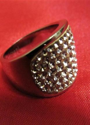 Элегантный перстень кольцо с камнями.бижутерия.4 фото