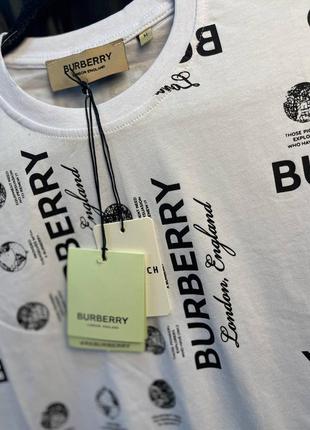 Чоловічі футболки burberry білі, чорні, зелені2 фото