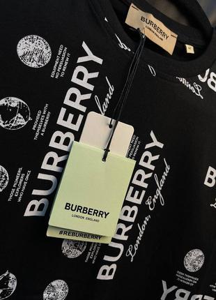 Чоловічі футболки burberry білі, чорні, зелені6 фото