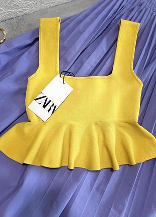 Солнечный топ от zara